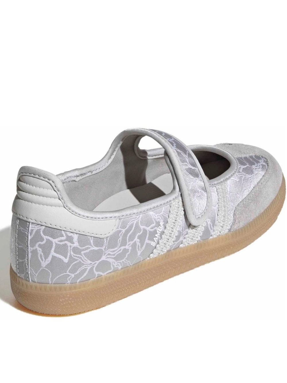 🩶 ADIDAS SAMBA JANE SILVER SATIN FLORAL 🩶 - Picture 4 of 4